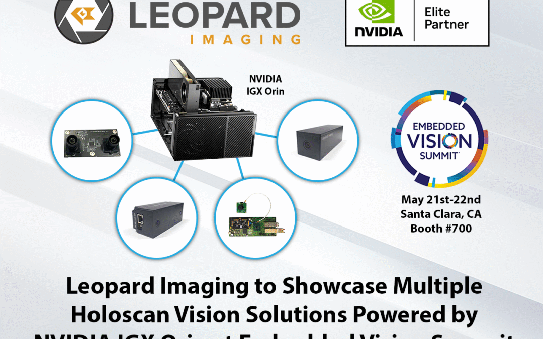 Leopard Imaging to Showcase Multiple Holoscan Perception Solutions Built on NVIDIA IGX Orin at Embedded Vision Summit